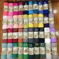 Jual pashmina ombre plain / polos Murah