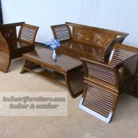Kursi Tamu Lilin Kayu Jati