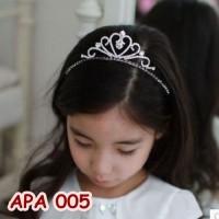 Jual Aksesoris Mahkota Bando Rambut Pesta Anak l Tiara Anak Putri - APA005 Murah