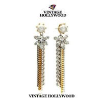 CAPSULE CHAIN WING TASSLE EARRING - ANTING KOREA ZARA H&M F21 MANGO