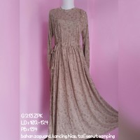 BROWN G213ZPK/G 213 ZPK IRENE HIJAB MAXI GAMIS DRESS FASHION MUSLIMAH