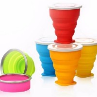 Jual Outdoor Heat Resistant Foldable Cup / Gelas Lipat Outdoor Murah