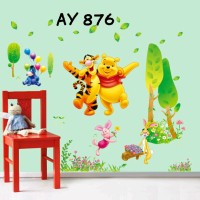 Jual Wallstiker Uk.60x90 Wall Sticker Pooh Tiger Murah