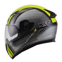 Helm KYT Vendetta 2 Kuning Fluo Double Visor Full Face