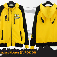 Jual Pikachu - Pika King Hoodie (Jaket Anime Pokemon - JA POK 01) Murah
