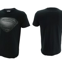 Jual Kaos T-shirt Baju Superhero Superman Man Of Steel Black Version Murah