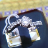 cincin berlian eropa / mess dan blue safir 0065 with gold