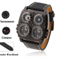 Jual jam tangan pria / cowo Original OULM kompas termometer 1140DS Murah