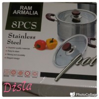 Jual Panci RAM ARMALIA stainless steel 8pc/ Panci set 8pc Murah