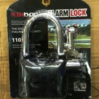 Gembok Alarm 12 cm kinbar/ gembok Alarm pengaman rumah dan kendaraan