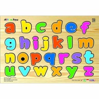 Jual Puzzle huruf kecil, mainan edukatif edukasi anak SNI balok kayu murah Murah