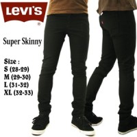 Jual Celana Jeans Pria Levis Model Skinny (Model Pensil) Hitam Murah
