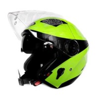 Helm Zeus 610 Nolan Flou Half Face Yellow