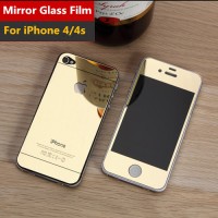 Jual Tempered Glass Case/Cover & Screen Protector Iphone 4/4s Mirror Model Murah