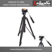 TRIPOD KAMERA | KINGJUE VT-1800 VIDEO TRIPOD PROFESIONAL