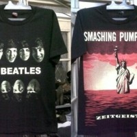Jual kaos band the beatles dan smashing pumpkin size m 70rb Murah