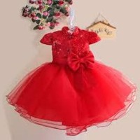 Gaun pesta anak dress sincia imlek ZOE sz 3, 5, 7y