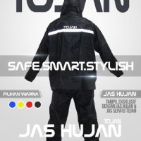 Jual Jas Hujan Stelan dan Jas Sepatu Hujan Tojan-Hitam,Merah,Biru-TERMURAH Murah