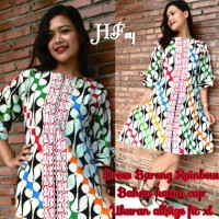 Jual Dress Barong Rainbow, Baju murah, batik kerja, Baju wanita etnik, Dres Murah