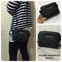 Jual TAS MICHAEL KORS MK BABY MESSENGER (MINI) SUPER - HITAM Murah