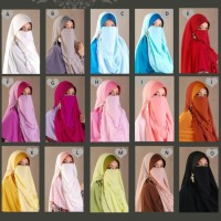 Jilbab Cadar Niqab Purdah Bertali Instan Malaysia Jilbabest