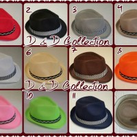 Jual Topi Anak | Topi Fedora jazz anak motif Polos | Grosir Topi Murah Murah
