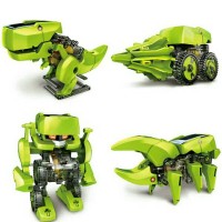 Jual Mainan Edukasi Robot Tenaga Surya - 4 in 1 Transforming Solar Robot Murah