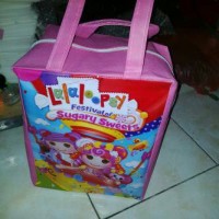 tas ulang tahun resleting/tas souvenir anak frozen