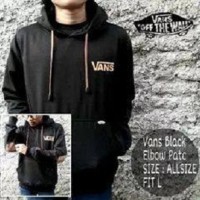 Grosir Jaket Pria / Sweater Pria / Jaket sweater Vans Elbow Black
