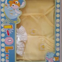 pakaian bayi set new born yellow merk i-ol