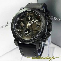 Jam Tangan Alexandre Christie Pria AC 6373 Full Black Original
