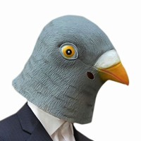 Jual Topeng burung latex pigeon mask halloween kostum Murah