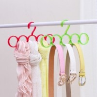 gantungan jilbab sabuk belt hanger hijab syal scarve dasi rak biru
