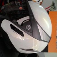 Helm INK Metallico Putih Double Visor