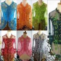 kebaya baju modern wisuda pesta pre wedding tile payet lengan panjang