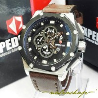 Jam Tangan Expedition Pria E 6686 Silver Black Original