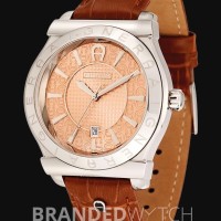 Jam Tangan Aigner A24116B Bolzano Brown Silver Brown