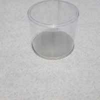 tabung toples mika alas kaleng 7cm