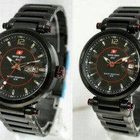 Jam Tangan Couple Swiss Army Dhc SA-3062 Original Black