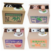 Jual Animal coin bank / celengan unik pencuri koin motif kucing panda Murah