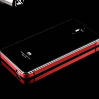 Jual Alumunium Plus Tempered Glass Back Case For Xiaomi Mi4 Murah