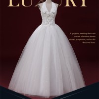 Gaun Pengantin Wedding Dress Import ball gown putih model lengan promo