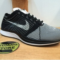Sepatu Nike Flyknit Racer Black White Original Premium Quality