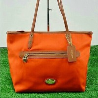 JUAL TAS COACH SAWYER TOTE ORANGE ORIGINAL