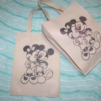 Jual Tas Goodiebag Spunbond Tali Lipat Samping 25x35 cm Mickey Murah