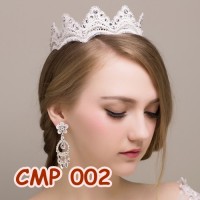 Jual Aksesoris Crown Pesta l Mahkota Tiara Rambut Pengantin Modern - CMP002 Murah