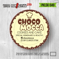 Jual sticker label produk kemasan kue cake minuman pasta botol jar PKLSK049 Murah