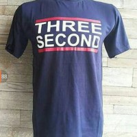 Tshirt/t shirt/oblong/ kaos 3seconds navy
