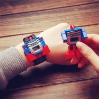 Jual jam tangan anak laki laki / cowo skmei robot original merah Murah