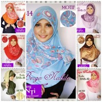 JILBAB / KERUDUNG / PASHMINA BAHAN SPANDEX MERK KINANTHI KODE BNB